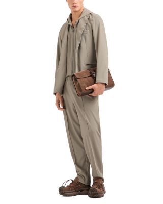 Regular Fit Detachable Hooded Inner Bib Blazer