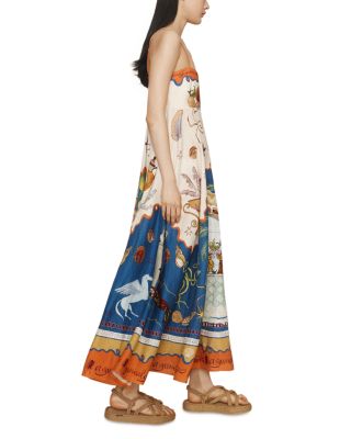 Linen Surrealist Sundress