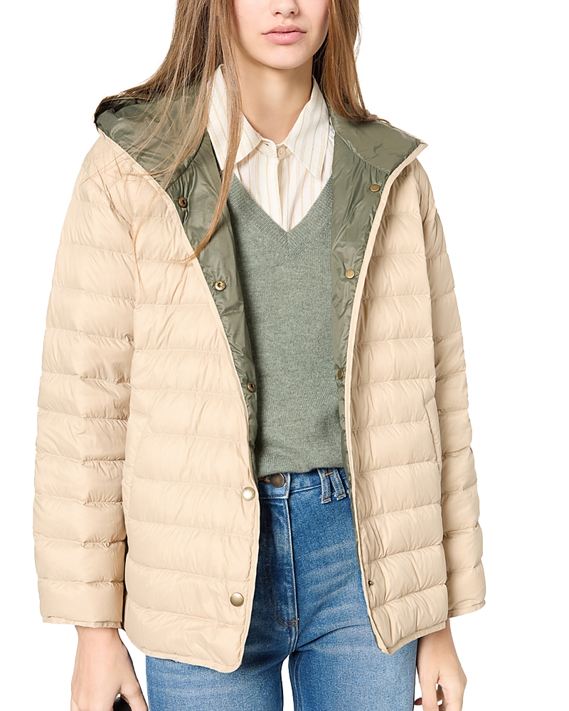 Gerard Darel Serena Down Jacket In Sand
