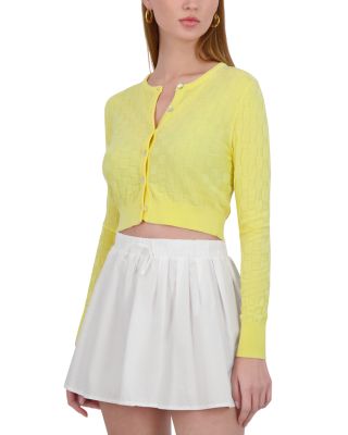 Checker Knit Cardigan 