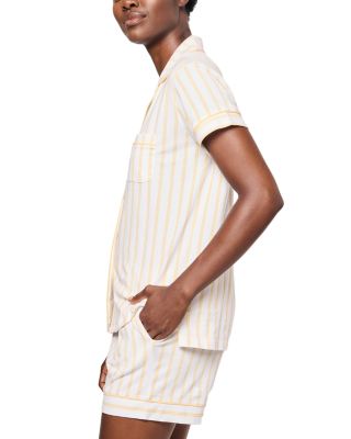 Sunny Stripe Short Sleeve Short Set