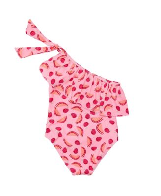  Berry Sweet One Shoulder Swimsuit - Big Kid