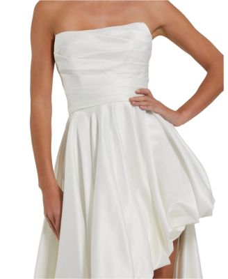 Strapless Ruched Gown