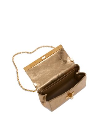 Small Metallic Leather Shoulder Bag
