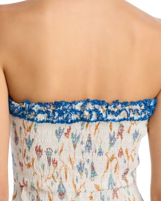 Cory Smocked Strapless Dress