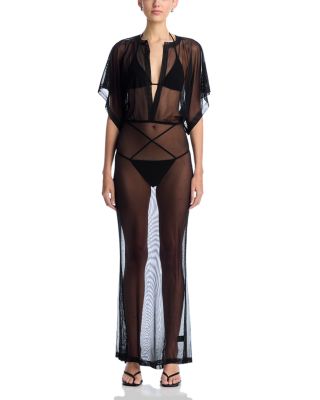 Obie Sheer Dress Swim Cover-Up