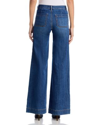 Cindy High Rise Wide Leg Jeans in Medium Wash