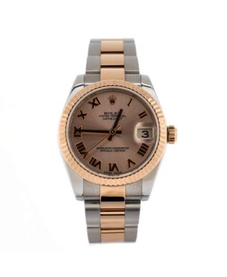 Pre-Owned Rolex - Oyster Perpetual Datejust Automatic Watch in Stainless Steel and Rose Gold 31mm