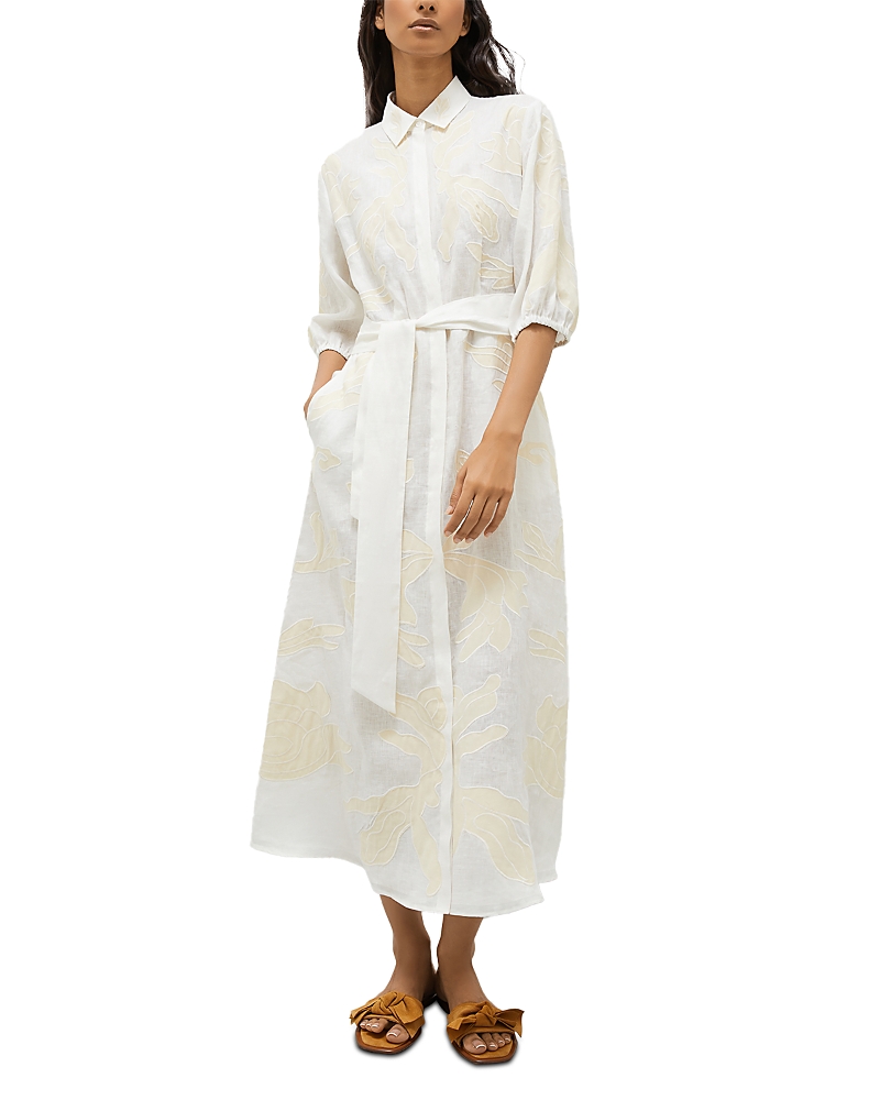 Shop Marella Nota Shirt Dress In White