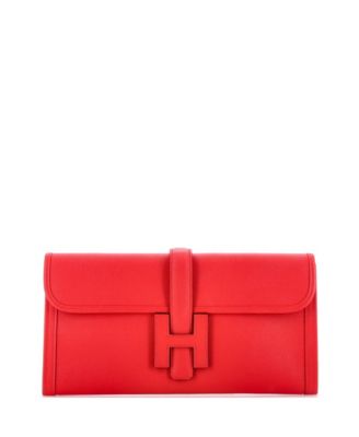 Pre-Owned HERMES 29 Jige Elan Clutch Epsom