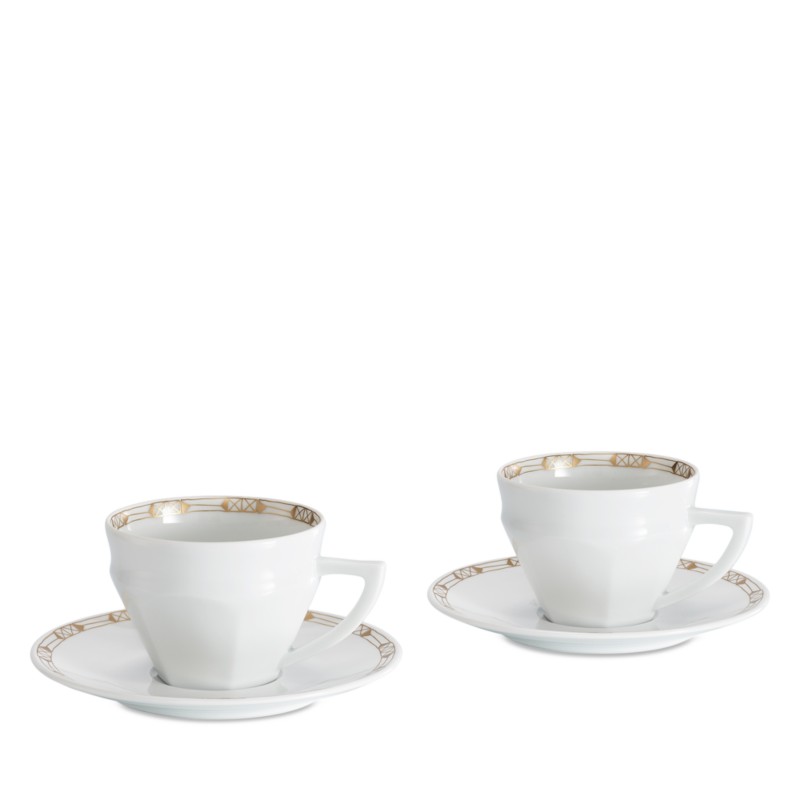 Baccarat Talleyrand Teacup and Saucer, Service for 2