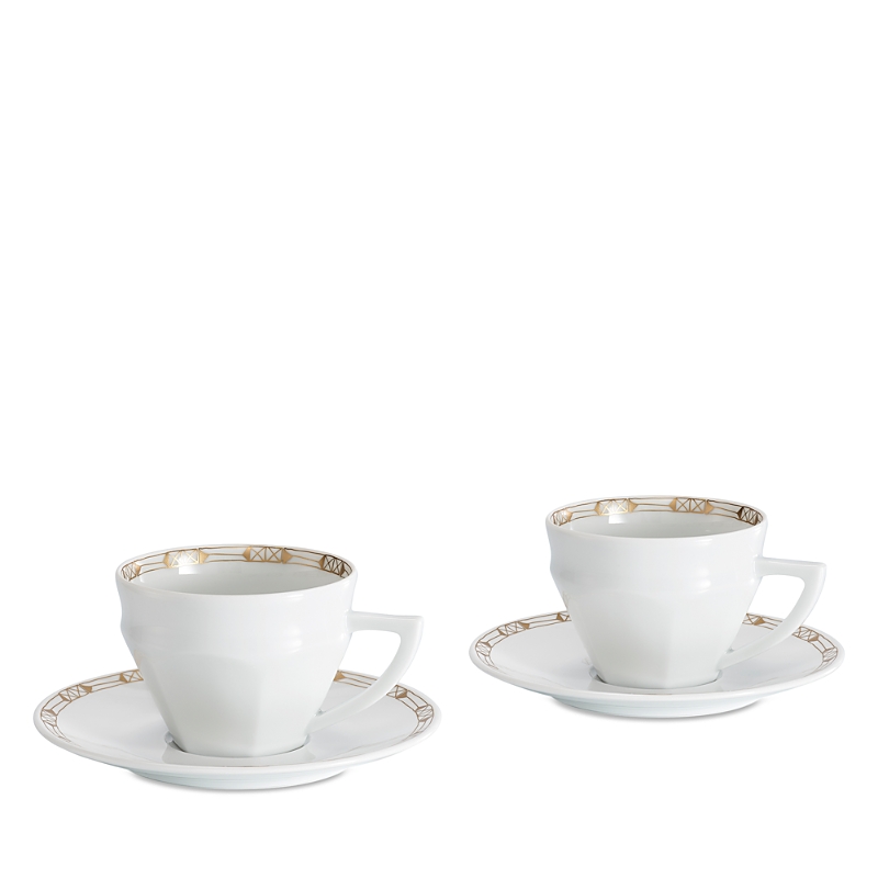Baccarat Talleyrand Teacup And Saucer, Service For 2