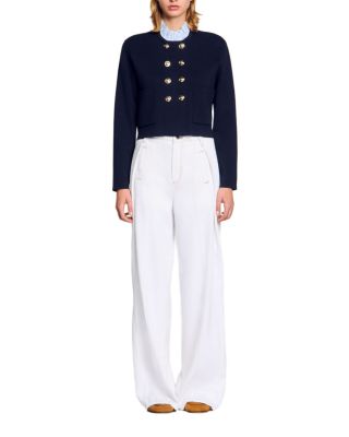 Ruffle Collar Cardigan