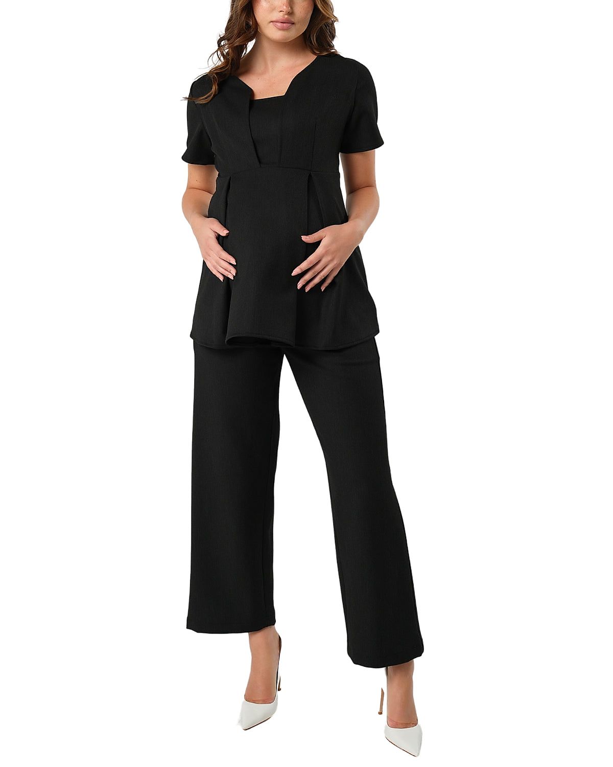 Marion Women's Wide Leg Maternity Work Pant
