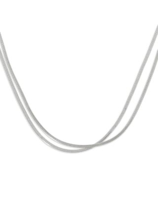 Signature Snake Chain Layered Necklace, 17"
