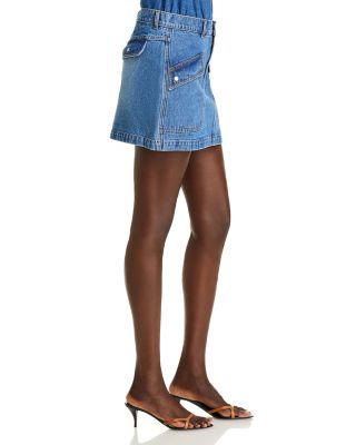 Utility Denim Mini Skirt - Exclusive