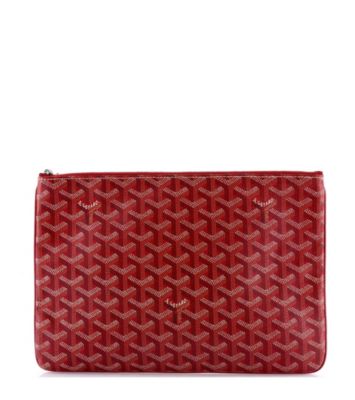 Pre-Owned Goyard - MM Senat Zip Pouch Coated Canvas