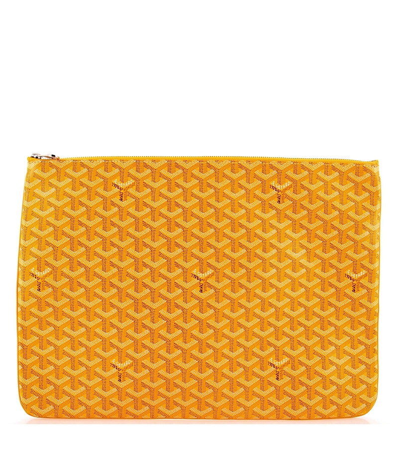 Pre-owned Pre-owned Goyard Goyard Gm Senat Zip Pouch Coated Canvas