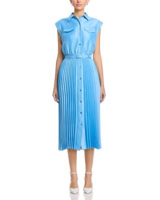 The Natalyia Pleated Shirt Dress