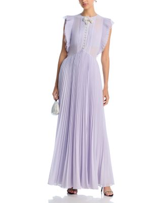 Chiffon Ruffled Maxi Dress