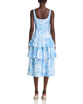Celeste Floral Poplin Midi Dress