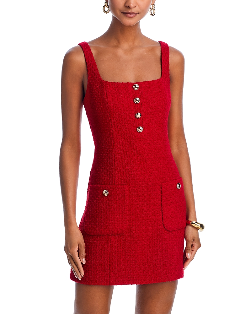 AQUA TWEED MINI DRESS - EXCLUSIVE