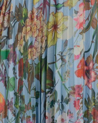 Pleated Floral Guest of Dress - Exclusive