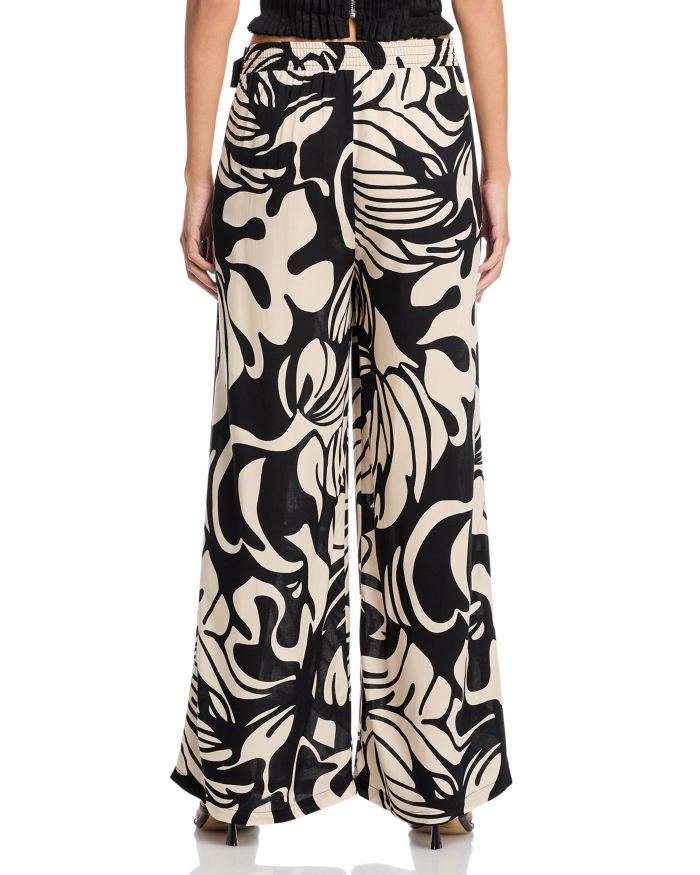 Tie Belt Baggy Pants