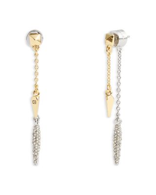 COACH - Signature Pav&eacute; Spike Front To Back Earrings