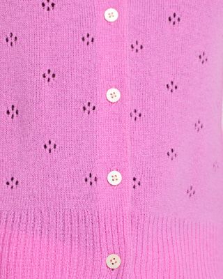 Cashmere Pointelle Cardigan