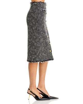 Tai Tweed Midi Skirt 