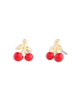 Vintage Charms Cherry Stud Earrings