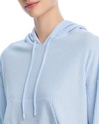 Brushed Rib Crop Hoodie - Exclusive