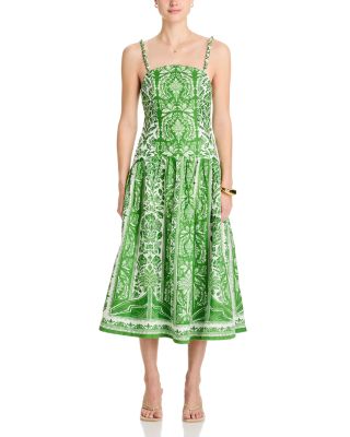 Delicate Tapestry Midi Dress