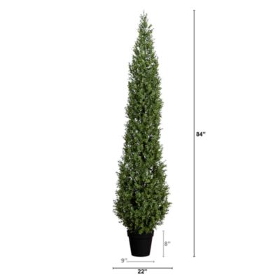 7&#39; UV Resistant Artificial Boxwood Topiary Tree (Indoor/Outdoor)