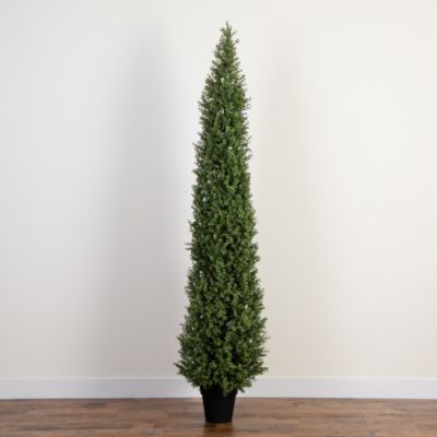 8' UV Resistant Artificial Boxwood Topiary Tree (Indoor/Outdoor)