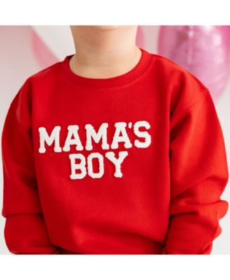 Boys' Mama's Boy Patch Valentine's Day Sweatshirt - Little Kid, Big Kid