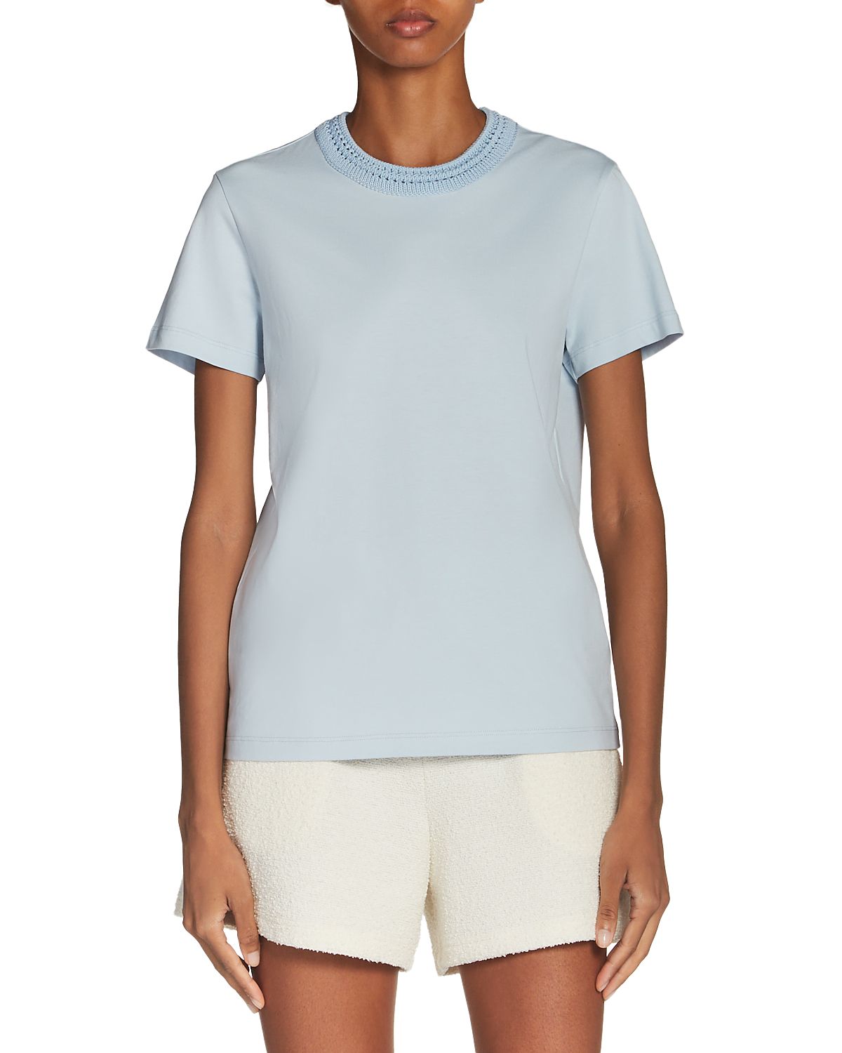 Moncler Crocheted Neck Tee