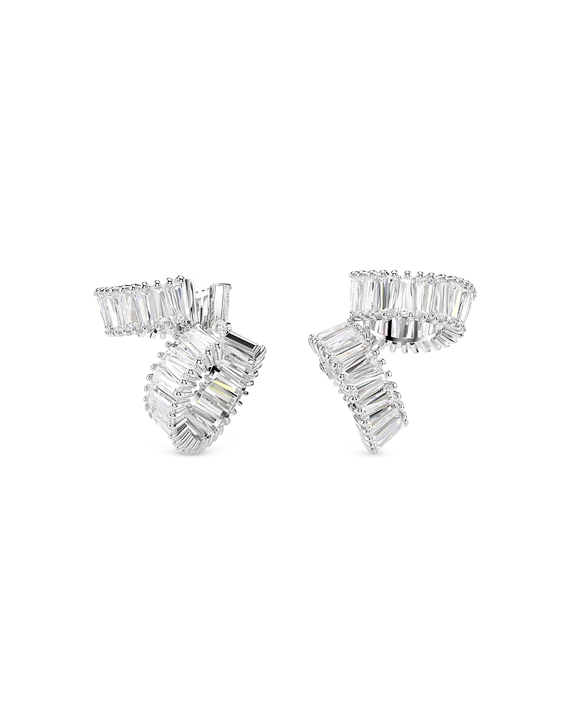 Swarovski Ariana Grande Crystal Baguette Ear Cuffs In Silver