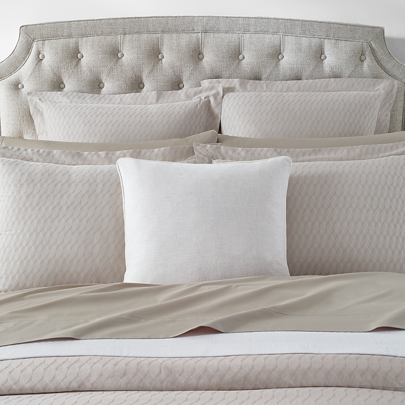 Sferra Manarola Decorative Pillow, 20 X 20 In Oyster/putty