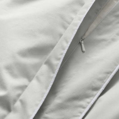Tipped Double Flange Percale Bedding Collection - Exclusive