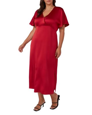 Artemis Satin Midi Dress