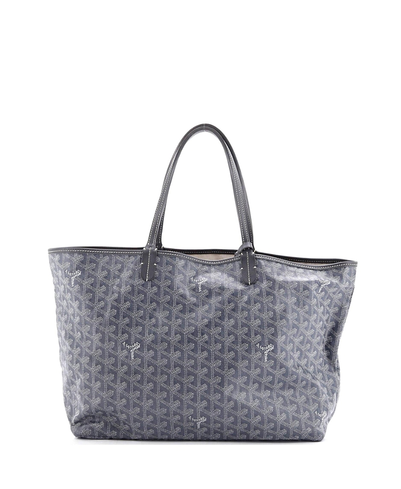 Pre-owned Pre-owned Goyard Goyard Pm Saint Louis Tote Printed Coated Canvas In Gray