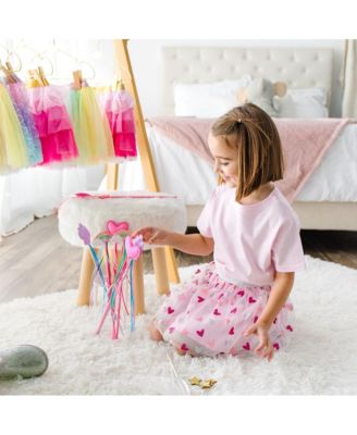  Glitter Heart Valentine's Day Tutu Skirt - Big Kid