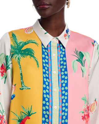 Printed Long Sleeve Blouse - Exclusive