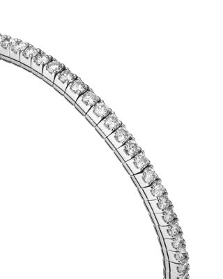 Certified Lab Grown Diamond Tennis Bracelet in 18K White Gold, 5.0 tcw