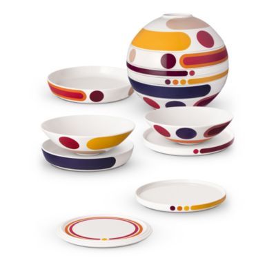 La Boule Porcelain 7 Piece Dinnerware Set, Service for 2