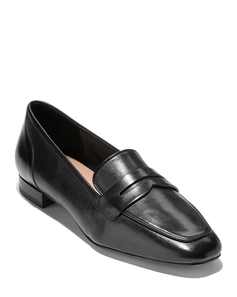 Cole Haan Tarese Penny Loafer In Black Leather