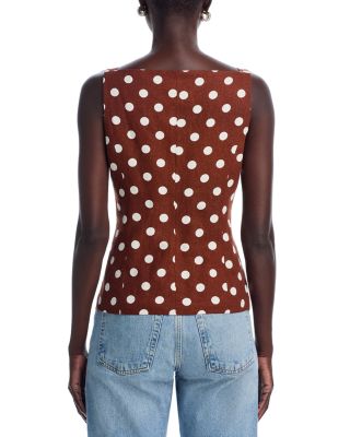 Joan Button Front Top