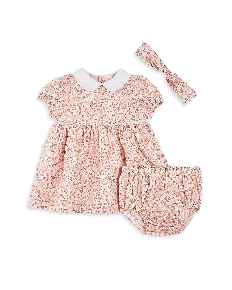 FIRSTS BY PETIT LEM FIRSTS BY PETIT LEM GIRLS' FLORAL POPLIN DRESS SET - BABY
